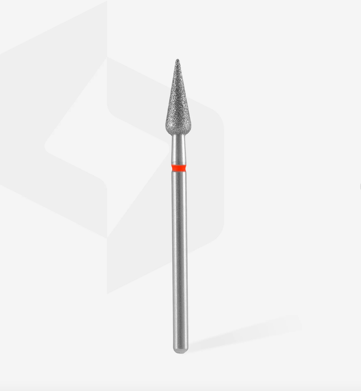 Staleks Diamantfräse "Spitzbirne" Rot, Durchmesser 4 Mm / Arbeitsteil 12 Mm