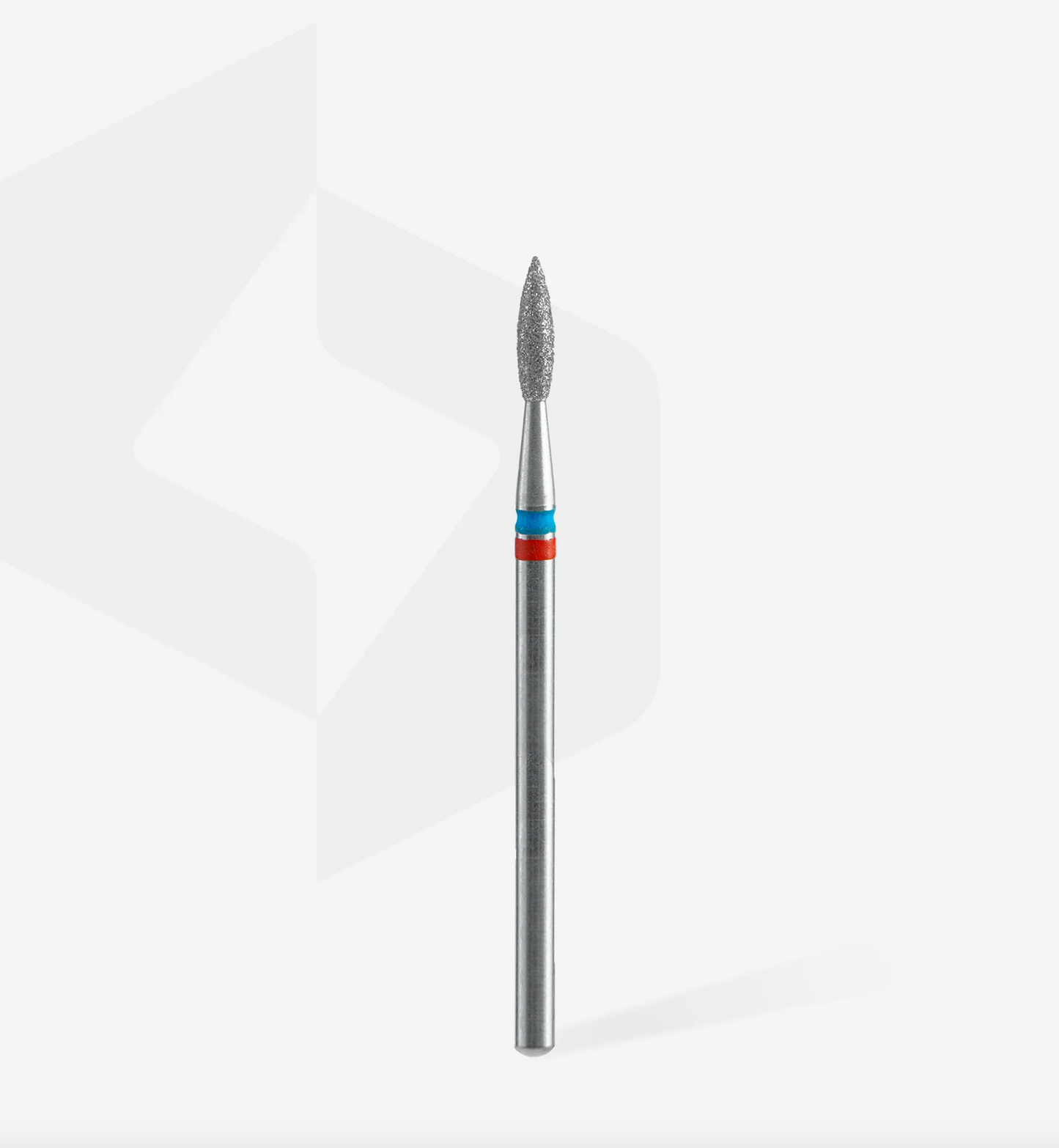 Staleks Diamond Nail Drill Bit DUO Flame Red-Blue EXPERT Head Diameter 2,1 Mm / Working Part 8 Mm