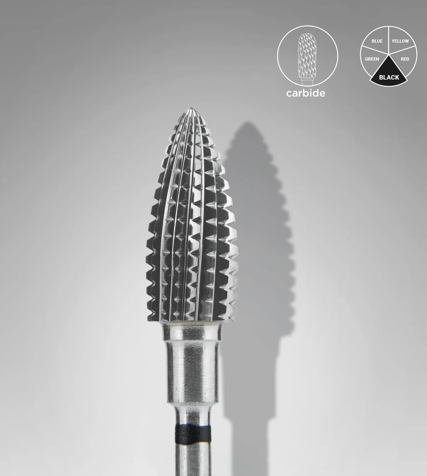 Staleks Hartmetallfräse "Kegel" Schwarz Hard EXPERT, Durchmesser 6 Mm / Arbeitslänge 14 Mm