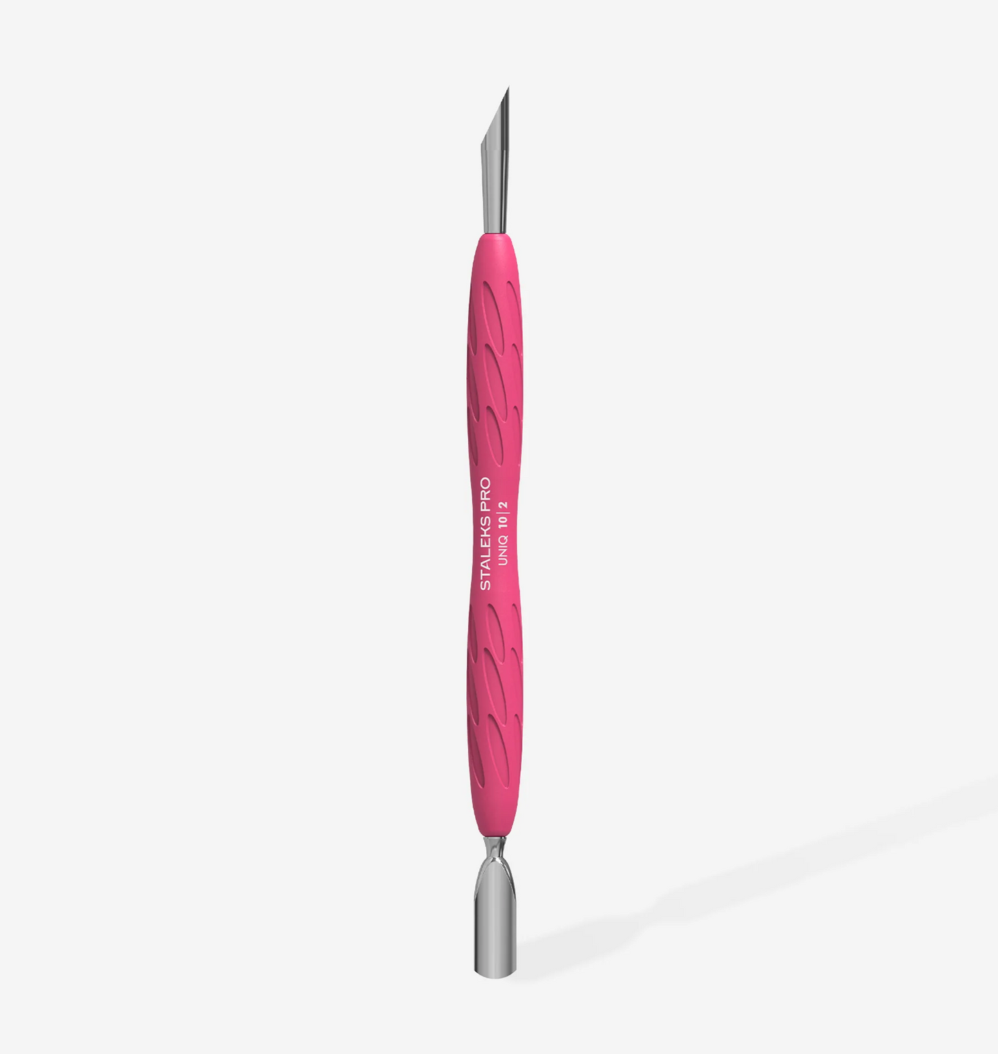 STALEKS Nagelhautschieber Mit Silikongriff "Gummy" UNIQ 10 TYP 2 (Schmaler Runder Schieber + Schräger Schieber)