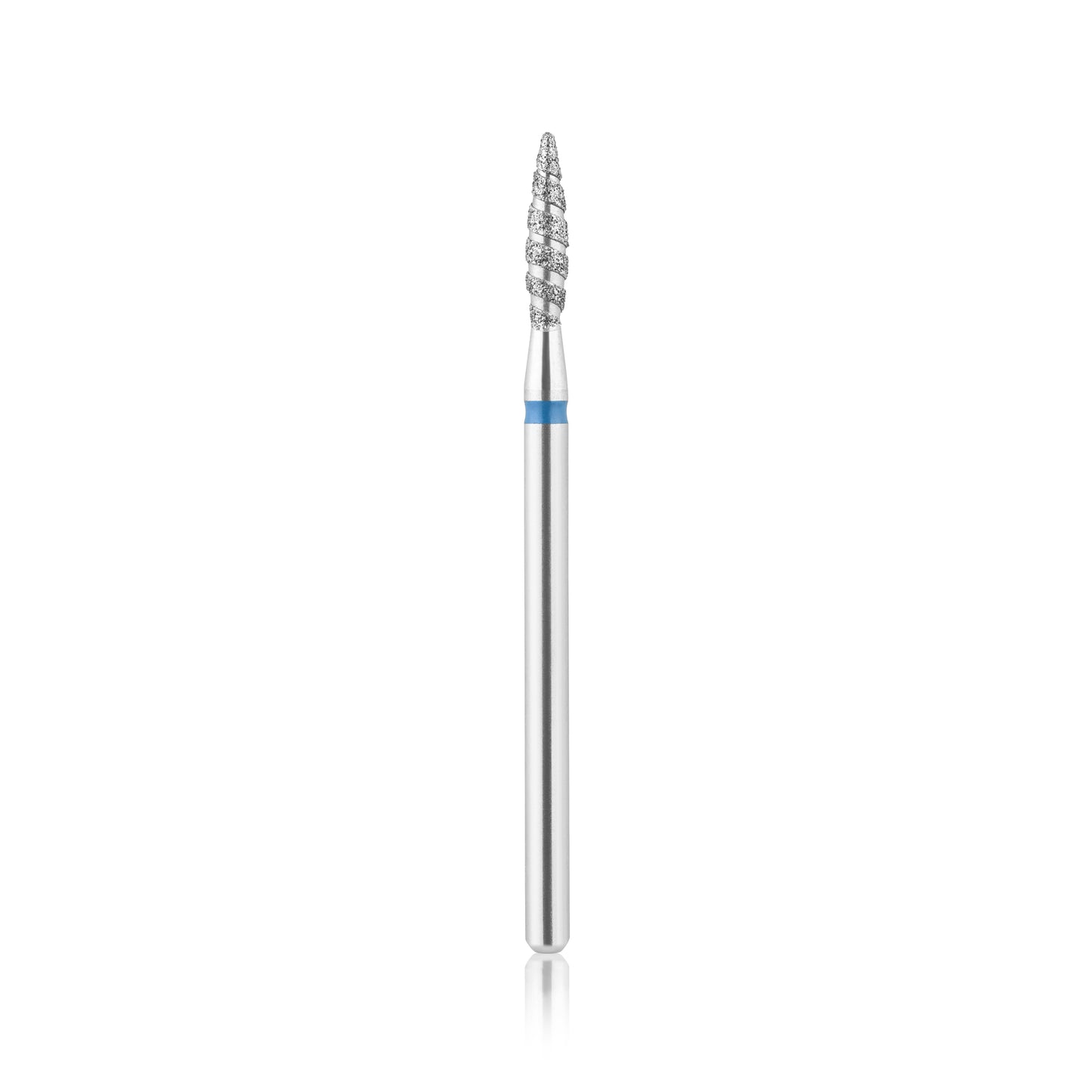 Head The Beauty Tools Diamantfräser „Flame TORNADO“ Blau, L-12,0 mm, Ø2,3 mm