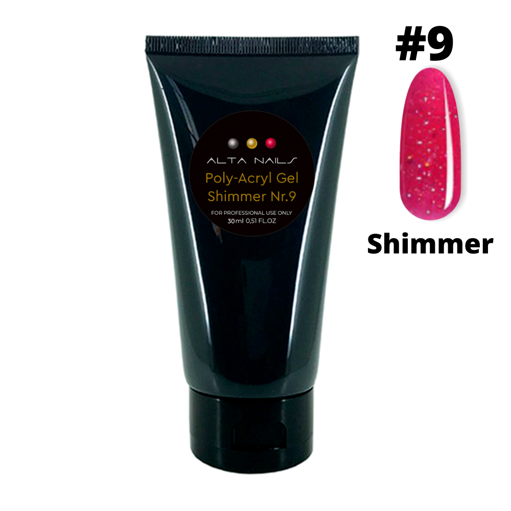 Poly-Acryl Gel Nr. 9 (Shimmer), 30 ml