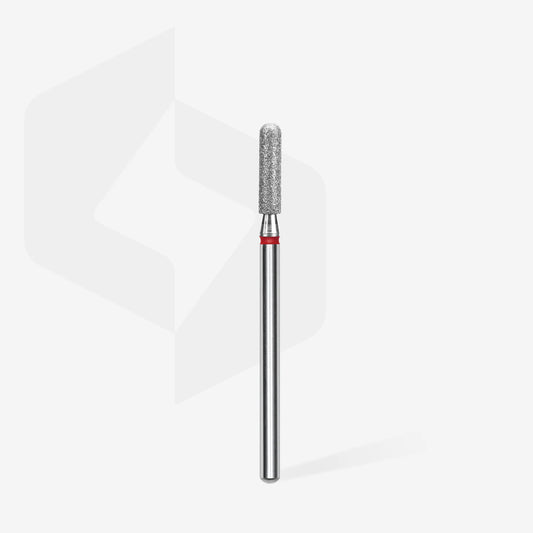 Staleks Diamantfräse Rundzylinder Rot EXPERT Kopfdurchmesser 2,5 Mm / Arbeitsteil 10 Mm