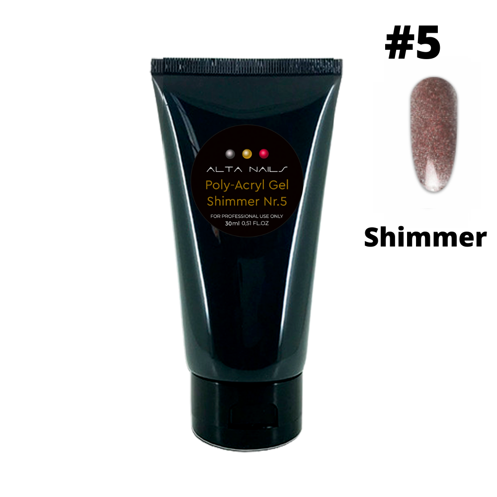 Poly-Acryl Gel Nr. 5 (Shimmer), 30 ml