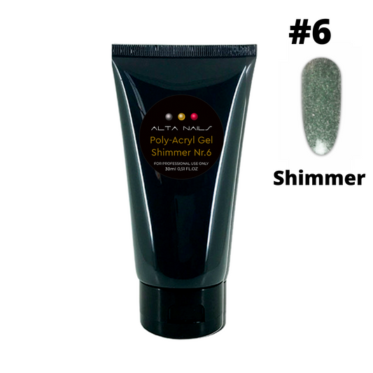 Poly-Acryl Gel Nr. 6 (Shimmer), 30 ml