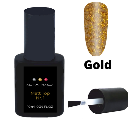 ALTA NAILS Top Top Matt Nr. 1 (Gold) 10 ml