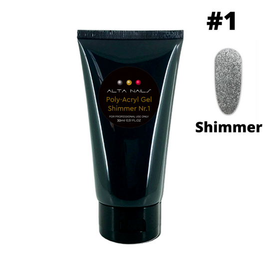 Poly-Acryl Gel Nr. 1 (Shimmer), 30 ml