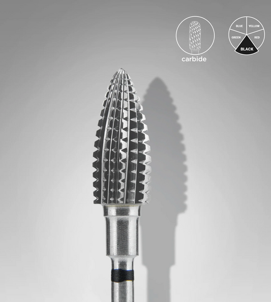 Staleks Hartmetallfräse "Kegel" Schwarz Hard EXPERT, Durchmesser 6 Mm / Arbeitslänge 14 Mm