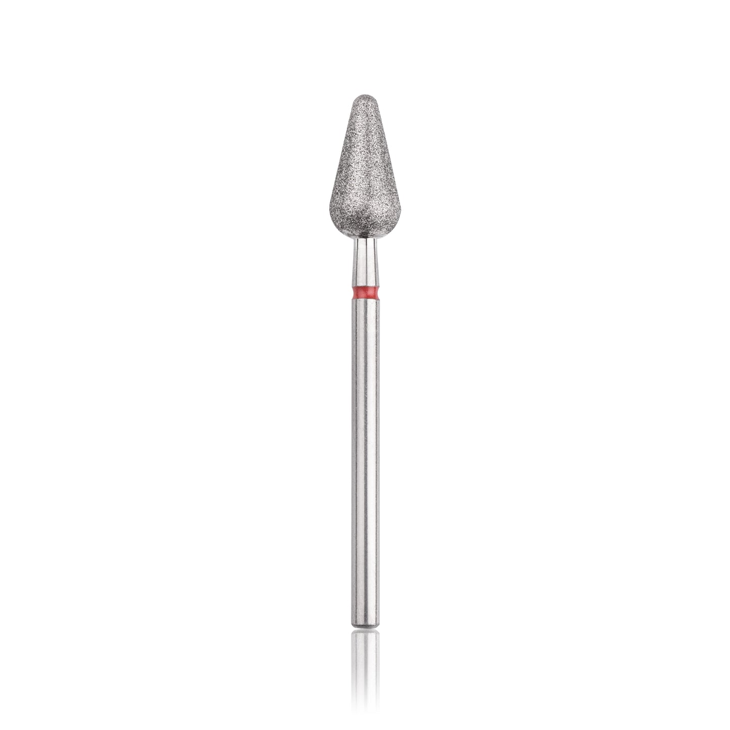 Head The Beauty Tools Diamantfräser Abgerundeter Kegel „rot" L-12 mm, Arbeitsteil 6 mm