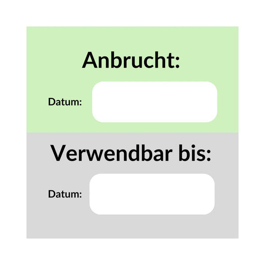 Anbruchetiketten - Haltbarkeitsetiketten