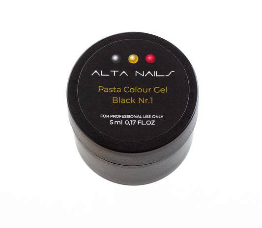 ALTA Nails Pasta Colour Gel Black Nr.1, 5 ml