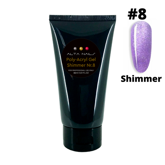 Poly-Acryl Gel Nr. 8 (Shimmer), 30 ml