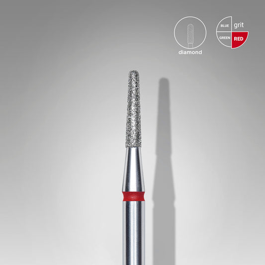 Staleks Diamantfräse "Kegelstumpf" Rot, Durchmesser 1.8 Mm / Arbeitsteil 8 Mm